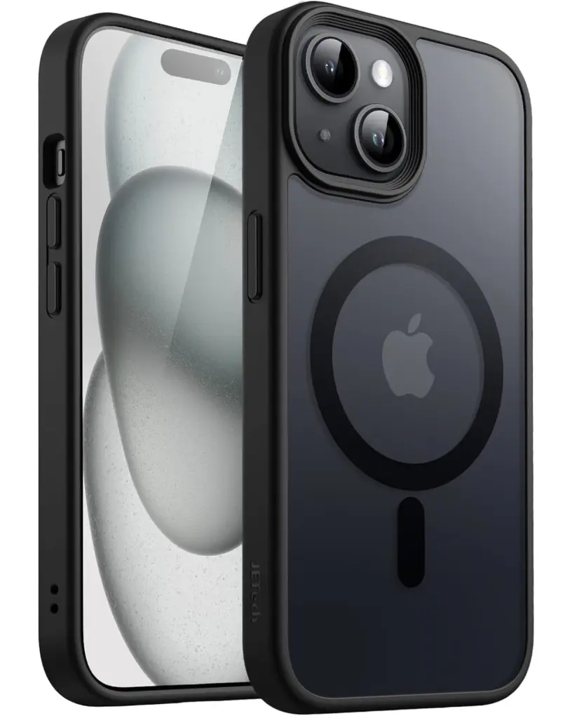 iPhone 15 Pro 用 ケース 縦横両対応リング 6.1インチ ブラック 送料