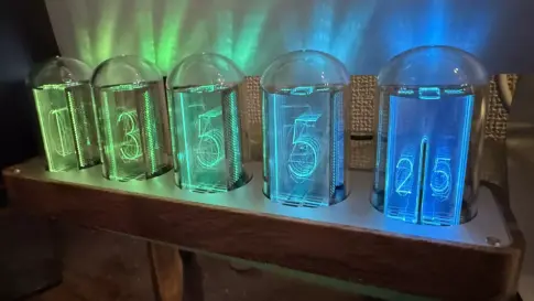 Horloge LED à tube Nixie ClocTeck